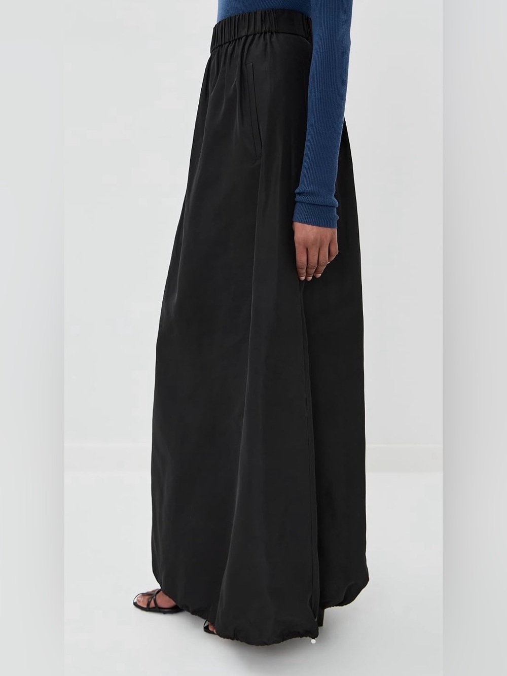 TIBI Italian Sporty Nylon Maxi Anorak Skirt - Picture 2 of 4